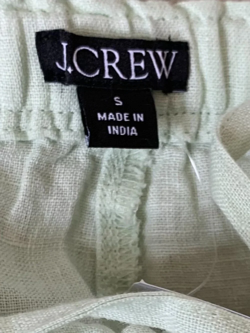 NWT J. Crew Soleil Pant in Linen, Mint Green, Size Small